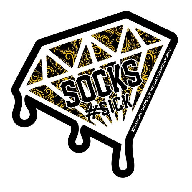 Official Diamond Drips Edition Sick Socks